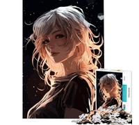 Puzzle per ragazzi da 1000 pezzi tema anime synthwave ragazza ideale per compleanno e Natale Decorazione perfetta Gioco pratico per ragazzi dai 14 anni in su (38x52cm)