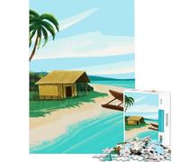 Puzzle per ragazzi da 1000 pezzi tema Caraibi giochi educativi giocattolo intellettuale idee regalo divertenti e spiritose (dimensioni 38x26cm)