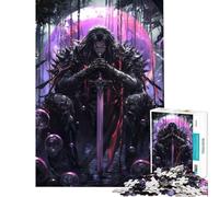Puzzle per ragazzi da 1000 pezzi tema dark fantasy samurai giapponesi attività divertenti da fare in casa decorazione artistica giochi educativi adatti a persone dai 14 anni in su (50x75cm)
