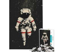 Puzzle per ragazzi da 1000 pezzi tema "Eredità Lunare Astronauta" gioco stimolante rompicapo difficile ottimo regalo (dimensioni 38x26cm)