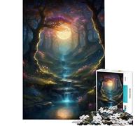 Puzzle per ragazzi da 1000 pezzi tema fate e luce stimolante da completare ideale per il divertimento in famiglia e come antistress adatto a partire dai 14 anni (38x52cm)