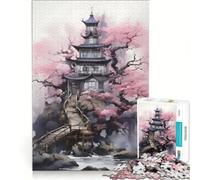 Puzzle per ragazzi da 1000 pezzi, tema "Fuga in un castello incantato", giochi per famiglie, assemblaggio di modelli, per rafforzare l'amore tra le coppie 38x26cm