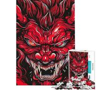 Puzzle per ragazzi da 1000 pezzi tema Giappone demone e samurai Puzzle per adulti ideale per passare il tempo durante le vacanze una sfida educativa e divertente per tutta la famiglia 50x75cm