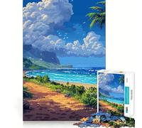 Puzzle per ragazzi da 1000 pezzi,tema Hawaii Tropical Pixel Art,gioco a incastro,stimolante per la mente,divertente e per il tempo libero,regalo di Natale (50x75cm)