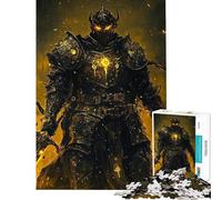 Puzzle per ragazzi da 1000 pezzi tema Il Cavaliere Oscuro e le Fiamme giocattolo fai da te per la casa ideale come regalo per tutta la famiglia (dimensioni 38x52cm)