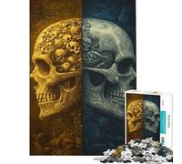 Puzzle per ragazzi da 1000 pezzi tema "La dualità della morte" difficile e stimolante analisi e logica decorazione per la casa giocattolo per ragazzi dai 14 anni in su (38x26cm)