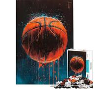 Puzzle per ragazzi da 1000 pezzi tema "L'energia del basket" difficile e stimolante ideale per tutta la famiglia adatto a persone dai 14 anni in su (38x52cm)