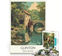Puzzle per ragazzi da 1000 pezzi, tema New Jersey, viaggio, gioco pratico, difficile e stimolante, regalo per chi cerca un gioco impegnativo 38x52cm