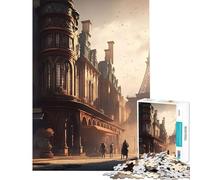 Puzzle per ragazzi da 1000 pezzi tema Parigi Steampunk gioco rompicapo educativo sfida regalo di compleanno adatto anche alle coppie (dimensioni 38x26cm)