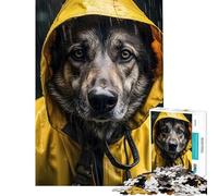 Puzzle per ragazzi da 1000 pezzi tema "Pastore in una giornata di pioggia" Aiuta a sviluppare la mente e a divertirsi in famiglia Giocattolo fai-da-te per ragazzi dai 14 anni in su (38x26cm)