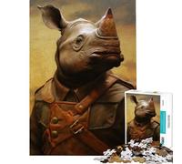 Puzzle per ragazzi da 1000 pezzi tema pilota di guerra sfida di analisi e logica gioco educativo per ragazzi dai 14 anni in su (38x26cm)