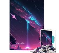 Puzzle per ragazzi da 1000 pezzi tema "Pioggia di meteore" gioco per tutta la famiglia giocattolo avvincente per coltivare la pazienza ottimo regalo migliora la memoria (dimensioni 38x52cm)