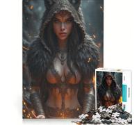 Puzzle per ragazzi da 1000 pezzi tema Rituale vichingo gioco rilassante difficile e stimolante ogni pezzo è unico 38x52cm