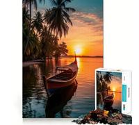 Puzzle per ragazzi da 1000 pezzi, tema "Sogno tropicale", ritagli precisi, decorazione creativa e divertente, gioco di pace, pezzo artistico natalizio (38x52cm)