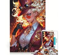 Puzzle per ragazzi da 1000 pezzi tema Steampunk ideale per accendere il fuoco giochi rilassanti decorazioni murali e regali per amici e familiari 38x26cm