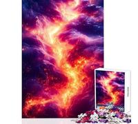 Puzzle per ragazzi da 1000 pezzi tema tempesta di fuoco celeste giocattolo educativo regalo di Babbo Natale segreto decorazione perfetta (38x26cm)
