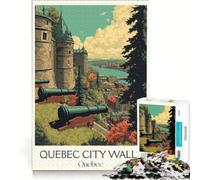 Puzzle per ragazzi da 1000 pezzi, tema viaggio in Quebec, gioco pratico, difficile e stimolante, cerca un gioco impegnativo 38x26cm