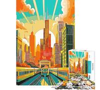 Puzzle per ragazzi da 1000 pezzi tema viaggio natura e vintage ideale per compleanno e Natale decorazione murale gioco rompicapo per ragazzi dai 14 anni in su (38x26cm)