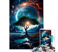 Puzzle per ragazzi da 1000 pezzi "Terra Perduta" per compleanno decorazione natalizia da parete gioco rompicapo per ragazzi dai 14 anni in su (38x26cm)