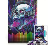Puzzle per ragazzi da 1000 pezzi teschio musicale Rad Raspberry giochi per famiglie decorazione perfetta collezione d'artista belle arti 50x75cm