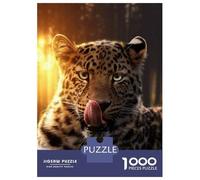 Puzzle Per Ragazzi Da 1000 Pezzi The Leopard Cub Puzzle Giochi Rilassanti Difficili Divertenti Attività A Casa, 52x38cm/1000pcs
