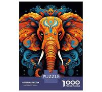 Puzzle Per Ragazzi Da 1000 Pezzi The Power of The Elephant Puzzle Antistress Giocattoli Difficili Regali Di Compleanno E Unici 70x50cm/1000pcs