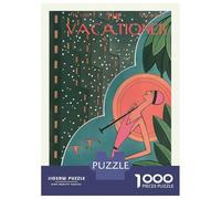 Puzzle Per Ragazzi Da 1000 Pezzi The Vacationer Summer Escape Cover Puzzle Per Adulti Gioco Pratico Per Divertimento in Famiglia Attività Divertenti A Casa, 70x50cm/1000pcs