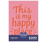 Puzzle Per Ragazzi Da 1000 Pezzi This Is My Happy Place Puzzle Per Adulti Gioco Pratico Decorazione Murale Regali Unici Per Compleanno E Natale 38x26cm/1000pcs
