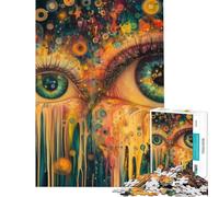 Puzzle per ragazzi da 1000 pezzi "Ti vedo nei tuoi sogni" Puzzle rilassante Gioco per vacanze a casa per passare il tempo Ideale come regalo (Dimensioni 50x75cm)