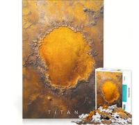 Puzzle per ragazzi da 1000 pezzi Titano Impatto Misterioso Saturno Luna Gioco rompicapo Difficile da completare Ideale come regalo per tutta la famiglia 38x52cm