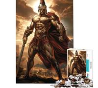 Puzzle per ragazzi da 1000 pezzi titano spartano in battaglia Divertimento a casa attività per passare il tempo durante le vacanze giochi divertenti per ragazzi dai 14 anni in su (50x75cm)