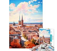 Puzzle per ragazzi da 1000 pezzi TOULOUSE Pittura ad olio Sfida educativa Decorazione artistica per la casa Gioco educativo per ragazzi dai 14 anni in su (38x52cm)