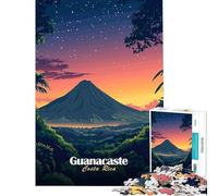 Puzzle per ragazzi da 1000 pezzi tramonto a Guanacaste Costa Rica Un gioco avvincente per coltivare la pazienza un rompicapo perfetto per la decorazione e un regalo divertente (dimensioni 38x52cm)