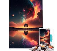 Puzzle per ragazzi da 1000 pezzi tramonto surreale e onirico gioco intellettuale educativo per attività familiari regalo di compleanno (dimensioni 38x26cm)