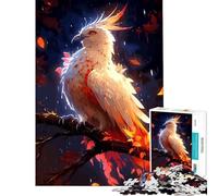 Puzzle per ragazzi da 1000 pezzi uccello celeste giocattolo etereo gioco educativo gioco impossibile taglio di precisione regalo di Babbo Natale segreto (dimensioni 38x26cm)