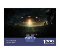 Puzzle Per Ragazzi Da 1000 Pezzi UFO Sightings Alien Spaceship Puzzle Fai Da Te Giocattoli Antistress Interazione Genitore-figlio 52x38cm/1000pcs