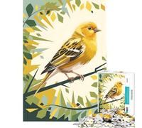 Puzzle per ragazzi da 1000 pezzi un canarino dorato e vibrante alla luce del sole Gioco educativo e stimolante ideale per rilassarsi in famiglia e come regalo di compleanno (dimensioni 38x52cm)