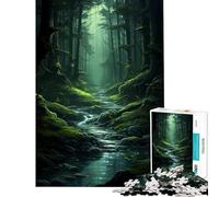 Puzzle per ragazzi da 1000 pezzi un percorso nel bosco Gioco rilassante e coinvolgente per sviluppare la pazienza Regalo di compleanno per il divertimento in famiglia (dimensioni 38x26cm)