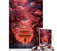 Puzzle per ragazzi da 1000 pezzi "Una passeggiata tra i ciliegi" Puzzle da 1000 pezzi Giochi per famiglie Regalo per compleanni Antistress (50x75cm)