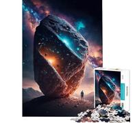 Puzzle per ragazzi da 1000 pezzi "Una roccia sulla luna" Gioco rilassante giocattolo avvincente per coltivare la pazienza Regalo di compleanno per divertimento in famiglia (dimensioni 38x52cm)