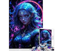 Puzzle per ragazzi da 1000 pezzi: Una strega reale gioco interattivo difficile antistress per migliorare l'amore tra le coppie (38x26cm)