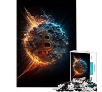 Puzzle per ragazzi da 1000 pezzi Universo Bitcoin V divertimento a casa attività di analisi e logica giocattolo antistress per ragazzi dai 14 anni in su 50x75cm