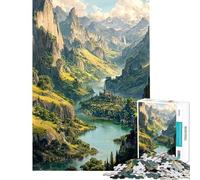 Puzzle per ragazzi da 1000 pezzi Vale of The River Sanctuary puzzle fai da te regalo di compleanno (dimensioni 38x52cm)