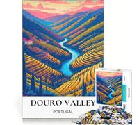 Puzzle per ragazzi da 1000 pezzi, Valle del Douro, Vigneti, Decorazione per la casa, con pezzi ad incastro di forma casuale, 50x75cm