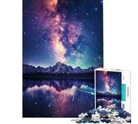 Puzzle per ragazzi da 1000 pezzi Via Lattea e galassie difficile e stimolante con elementi di analisi e logica ideale per la decorazione della casa adatto a ragazzi dai 14 anni in su (38x26cm)