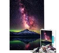 Puzzle per ragazzi da 1000 pezzi Via Lattea sopra un lago di montagna Una sfida impegnativa da completare ideale per il divertimento in famiglia e come gioco antistress per ragazzi dai 14 anni in su
