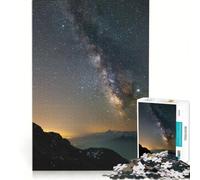 Puzzle per ragazzi da 1000 pezzi: Via Lattea sulle Alpi giochi rilassanti attività divertenti da fare in casa gioco dal design accattivante 38x26cm