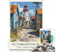 Puzzle per ragazzi da 1000 pezzi Victoria-by-the-Sea, gioco educativo, decorazione perfetta, collezione d'artista, belle arti 50x75cm