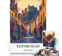 Puzzle per ragazzi da 1000 pezzi, Victoria Street Edimburgo, Gioco Impossibile, Decorazione per la casa, Collezione d'artista, Belle Arti 38x52cm
