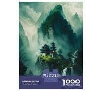 Puzzle Per Ragazzi Da 1000 Pezzi Villa On The Mountain Puzzle Fai Da Te Giocattoli Antistress Interazione Genitore-figlio 52x38cm/1000pcs